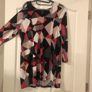 Alfani cut out shoulder tunic